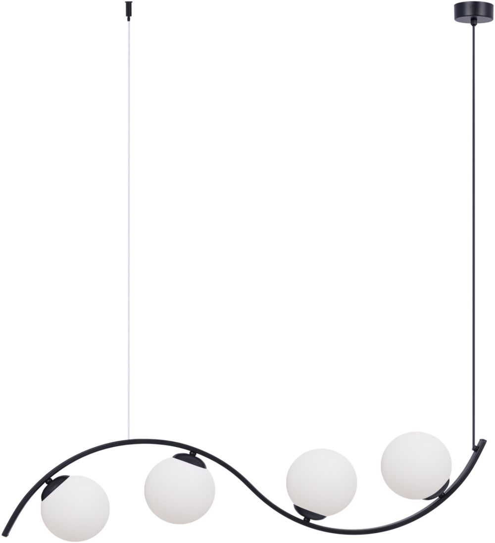Zuma Line Lara Pendelleuchte 4x8 W weiß-schwarz 5014