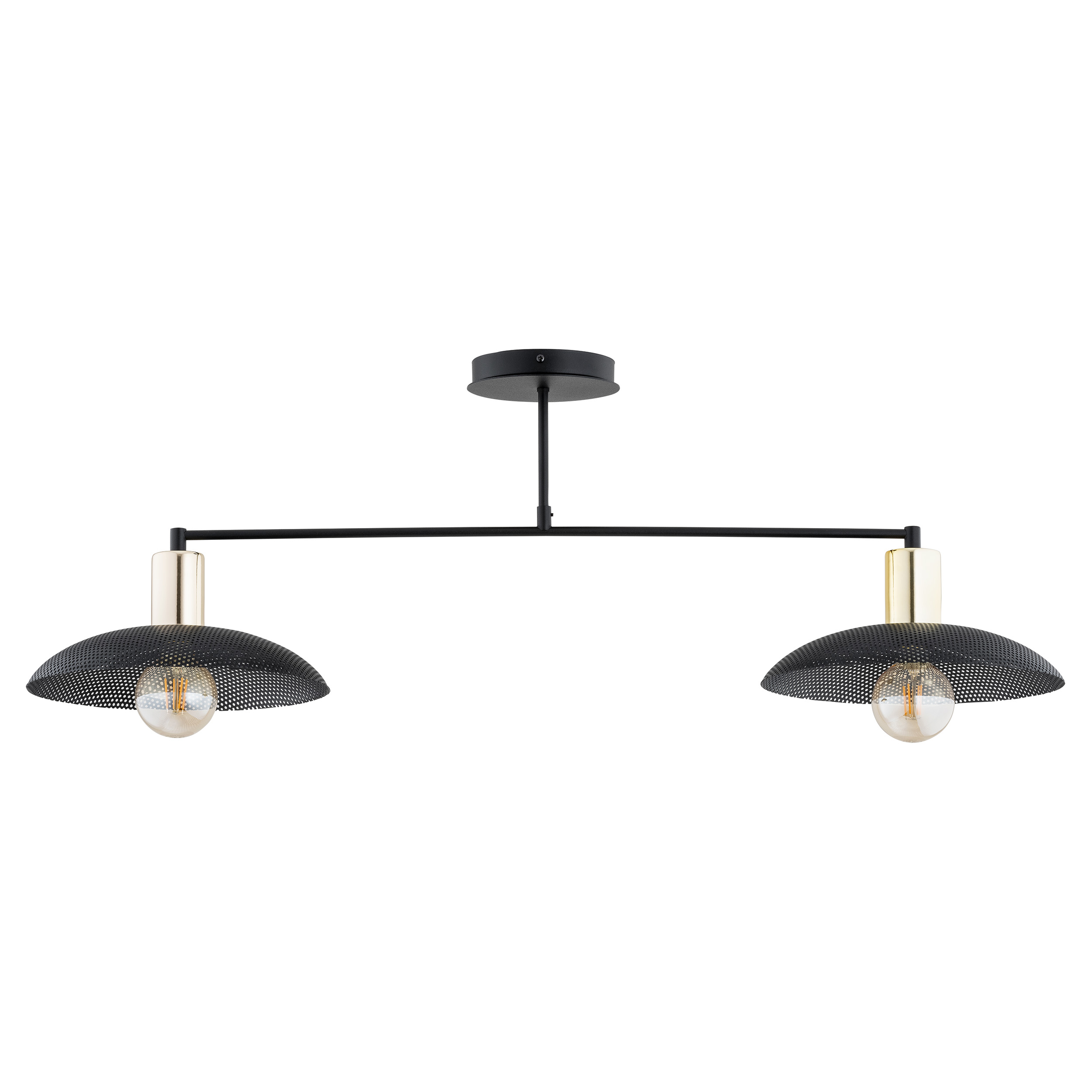 Emibig Spirit Deckenlampe 2x15 W schwarz-gold 1320/2
