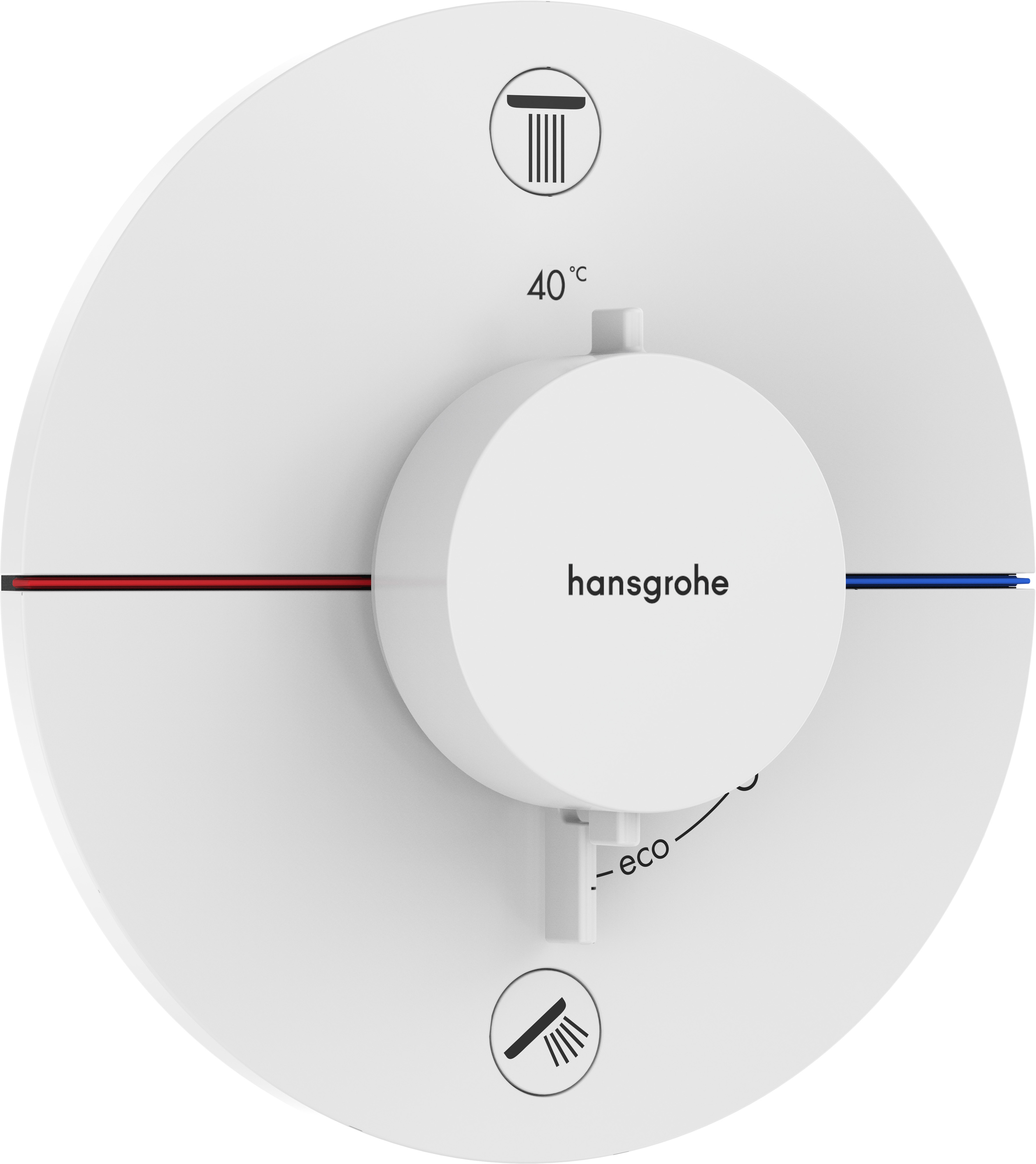Hansgrohe ShowerSelect Comfort S Badewannen- und Duscharmatur Unterputz mit Thermostat weiß 15556700