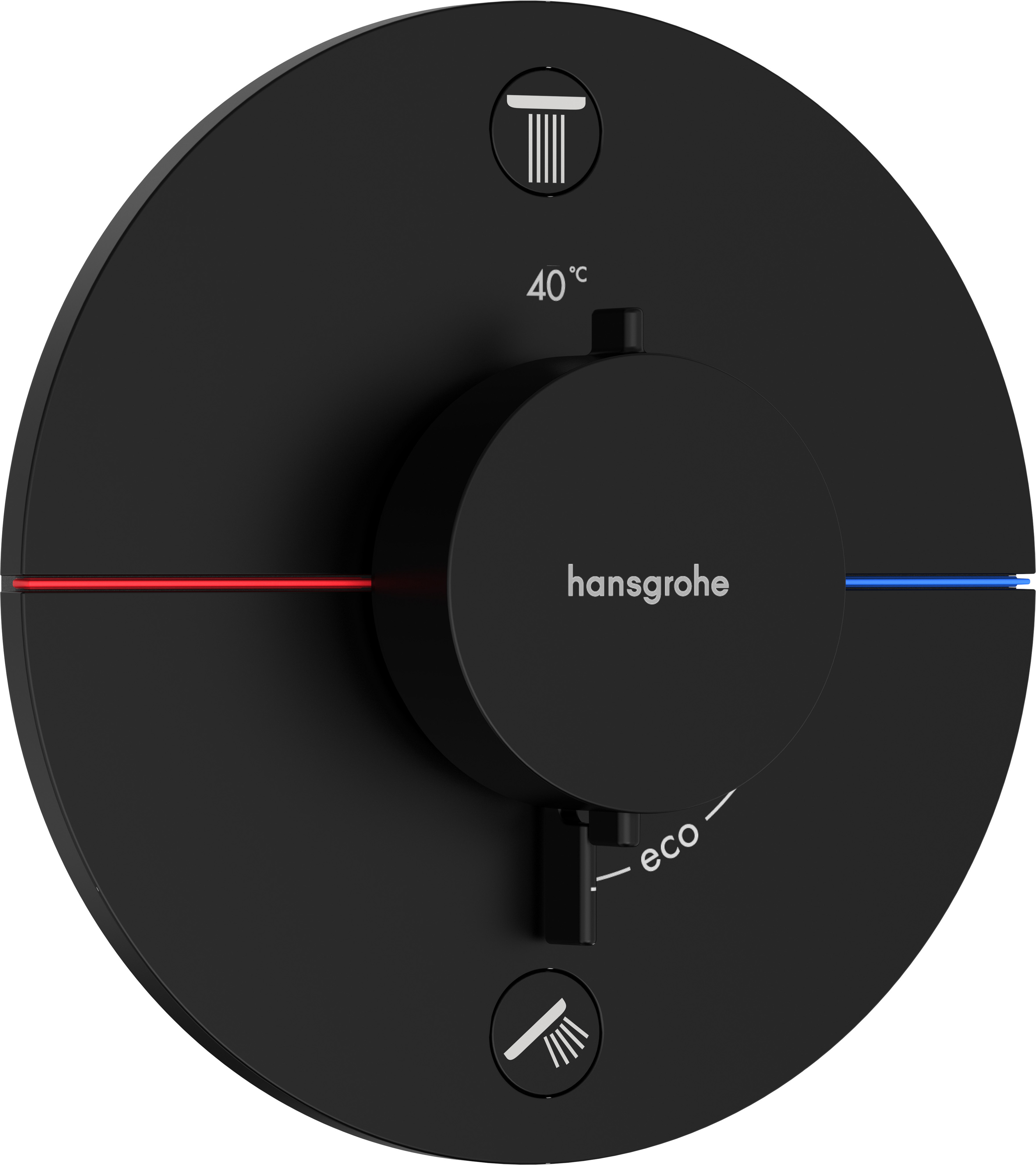 Hansgrohe ShowerSelect Comfort S Badewannen- und Duscharmatur Unterputz mit Thermostat schwarz 15554670