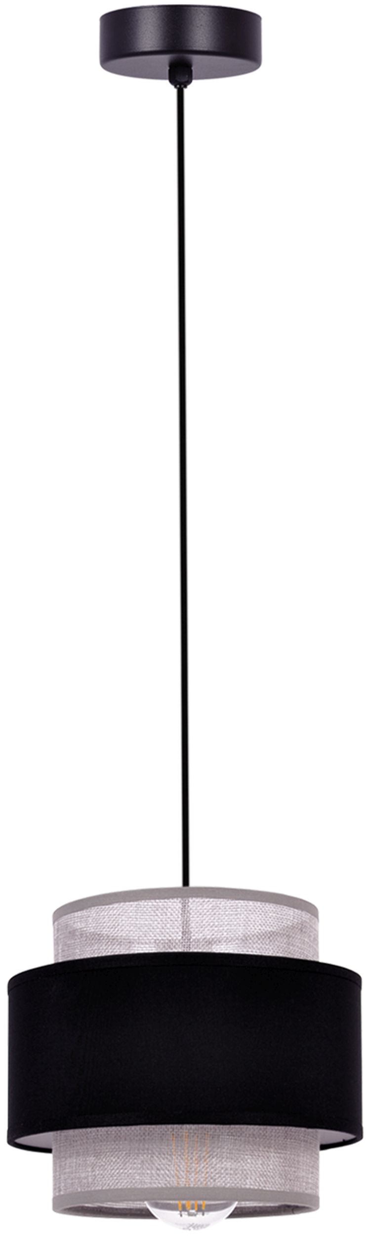 Kaja Etela Pendelleuchte 1x40 W schwarz-grau/aschfarben K-5170