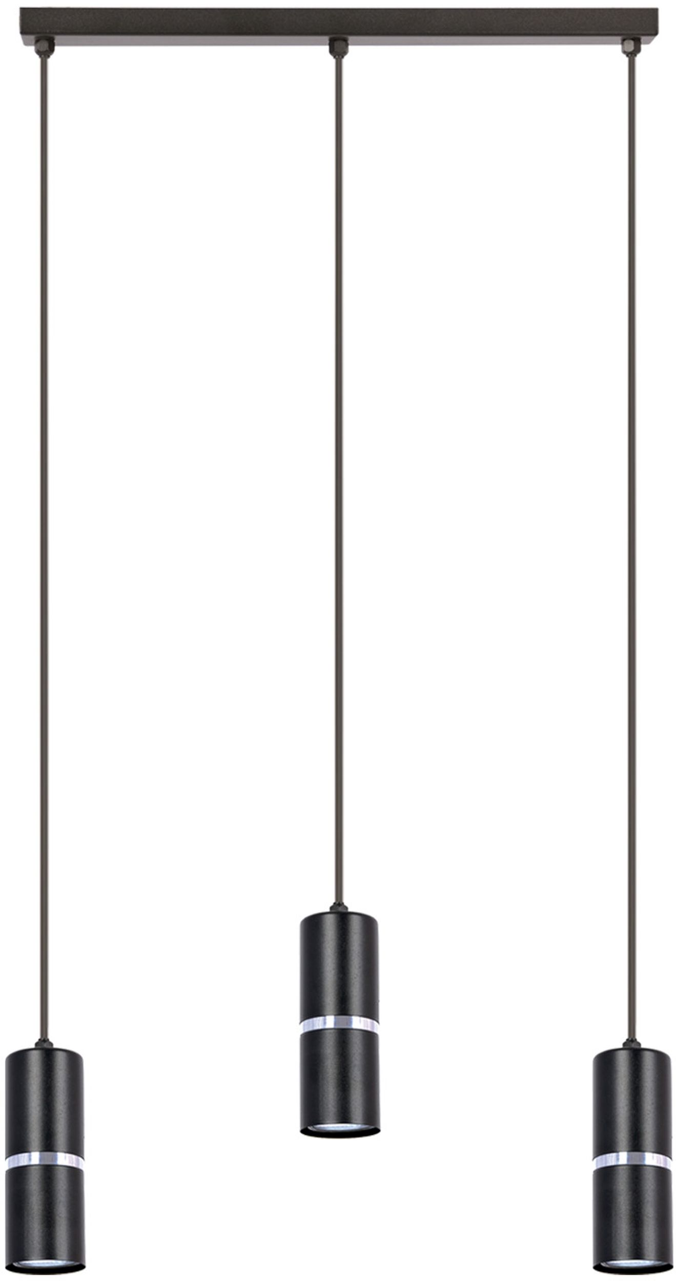 Kaja Vesta Pendelleuchte 3x10 W schwarz-silber K-5246