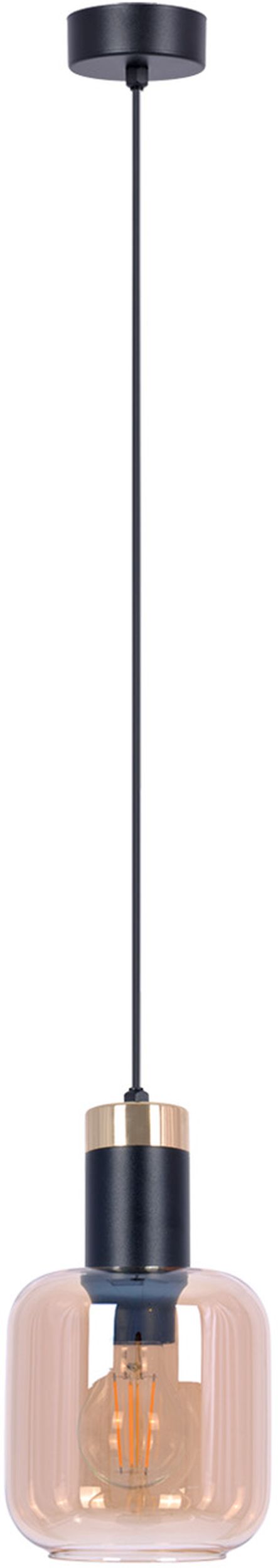 Kaja Doka Pendelleuchte 1x40 W schwarz-gold-bernstein K-5265