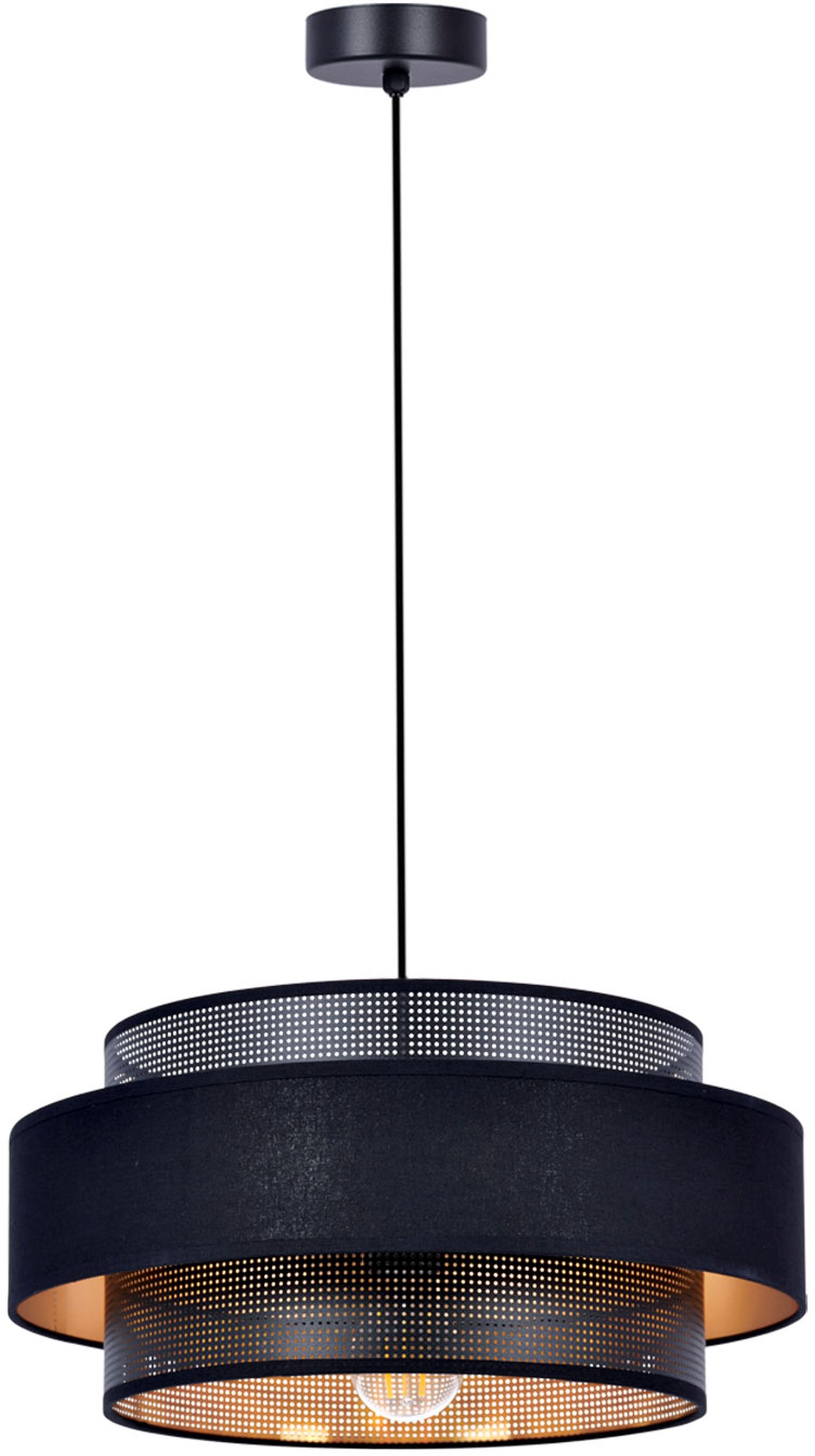 Kaja Amos Pendelleuchte 1x40 W schwarz-gold K-5281