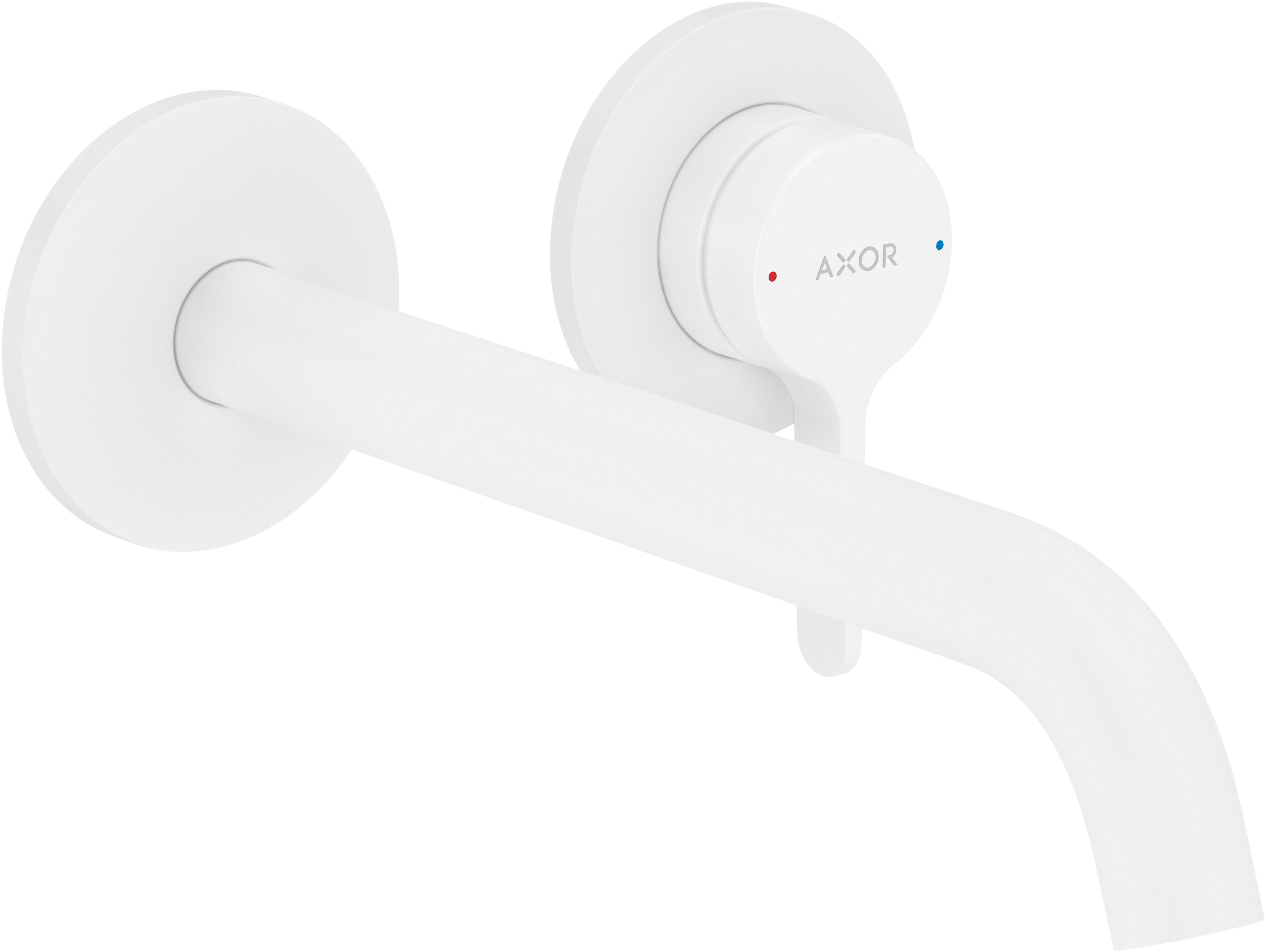 Axor One Waschtischarmatur Unterputz weiß 48120700
