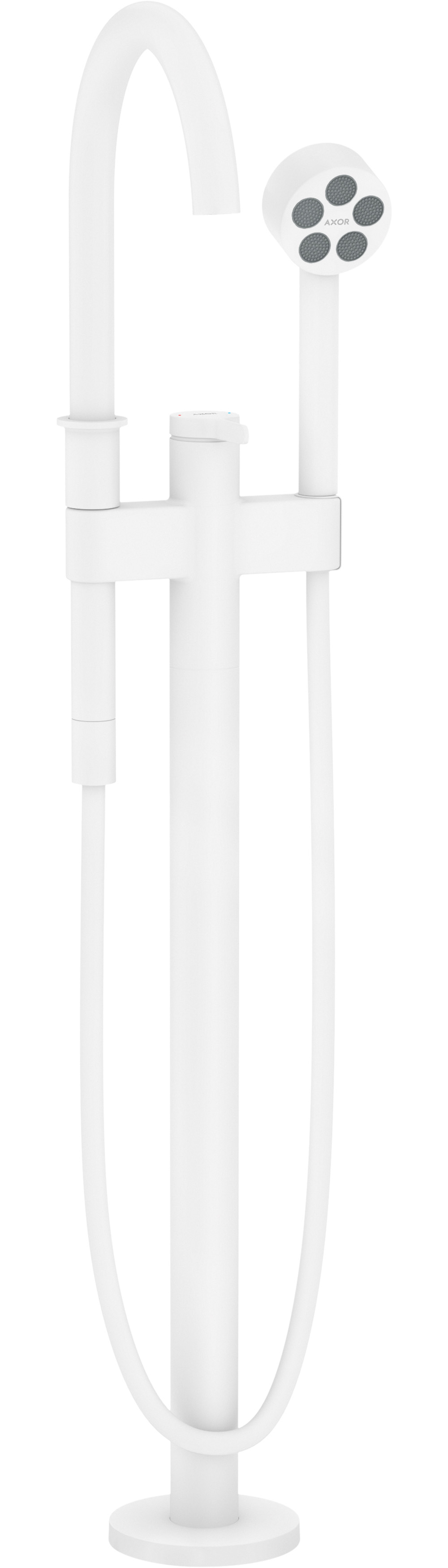 Axor One Badewannen- und Duscharmatur freistehend weiß 48440700