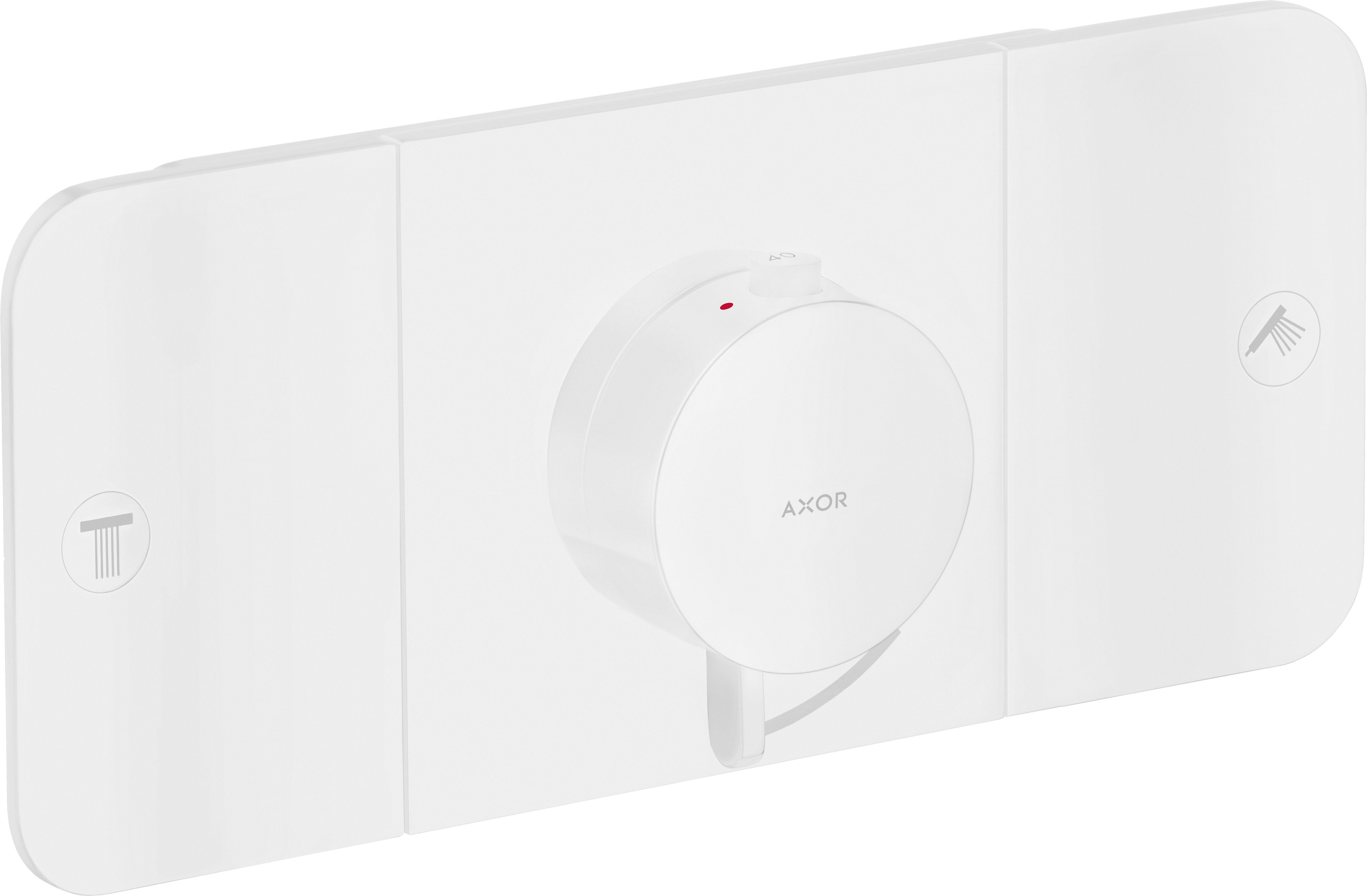 Axor One Badewannen- und Duscharmatur Unterputz mit Thermostat weiß 45712700