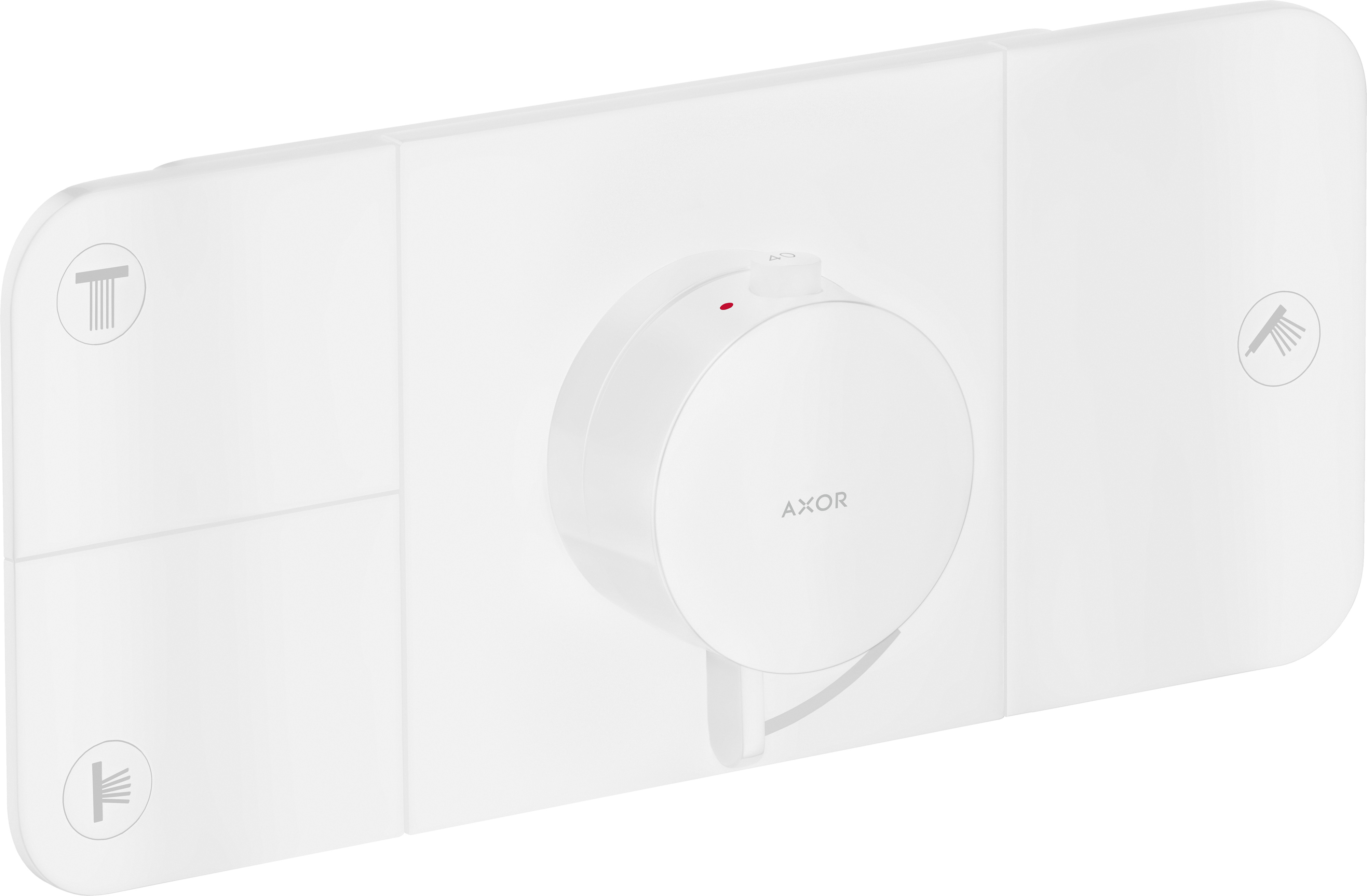 Axor One Badewannen- und Duscharmatur Unterputz mit Thermostat weiß 45713700