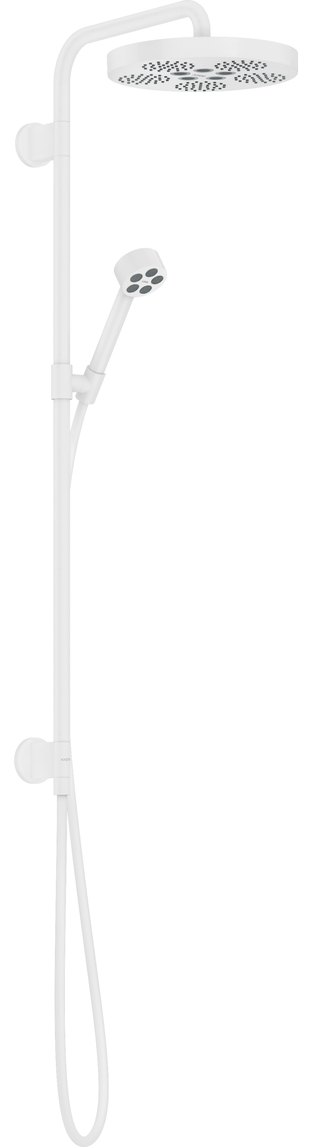 Axor One Duschset Unterputz mit Regenbrause weiß 48790700