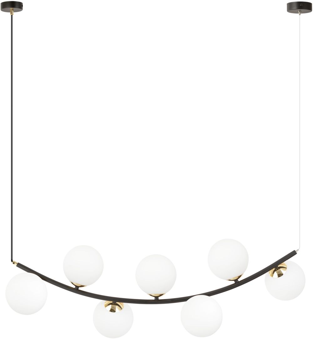 Emibig Ritz Pendelleuchte x10 W schwarz 1298/7