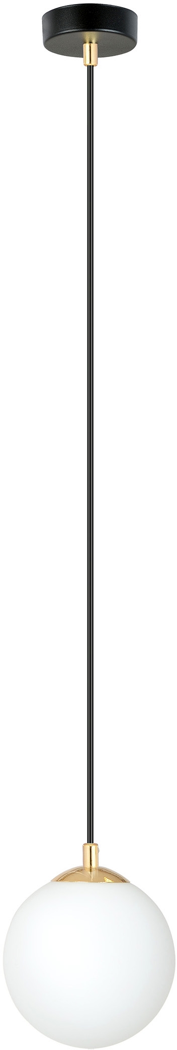 Emibig Royal Pendelleuchte 1x10 W weiß-schwarz-gold 1243/1