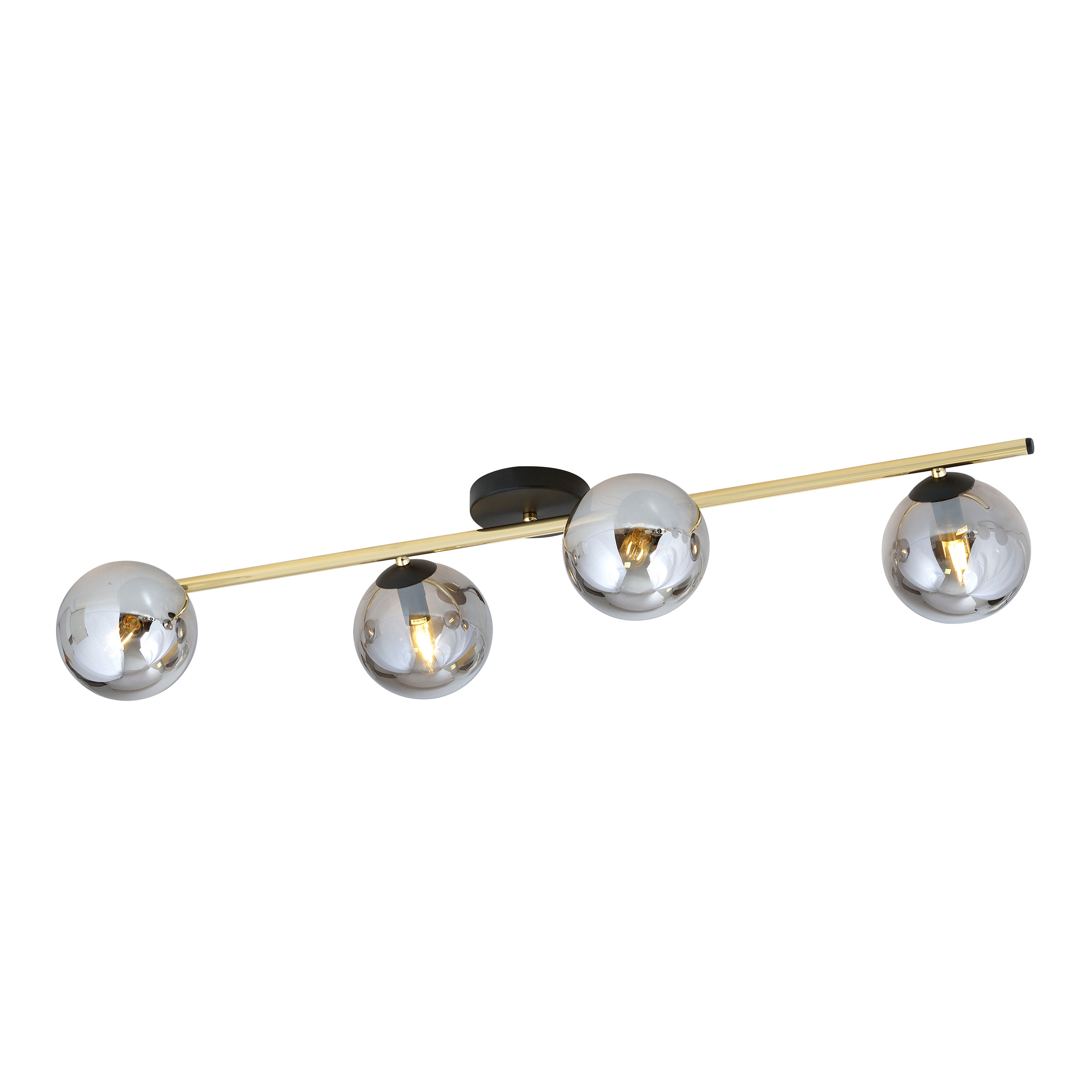 Emibig Splendi Deckenlampe 4x W schwarz-gold 1246/4