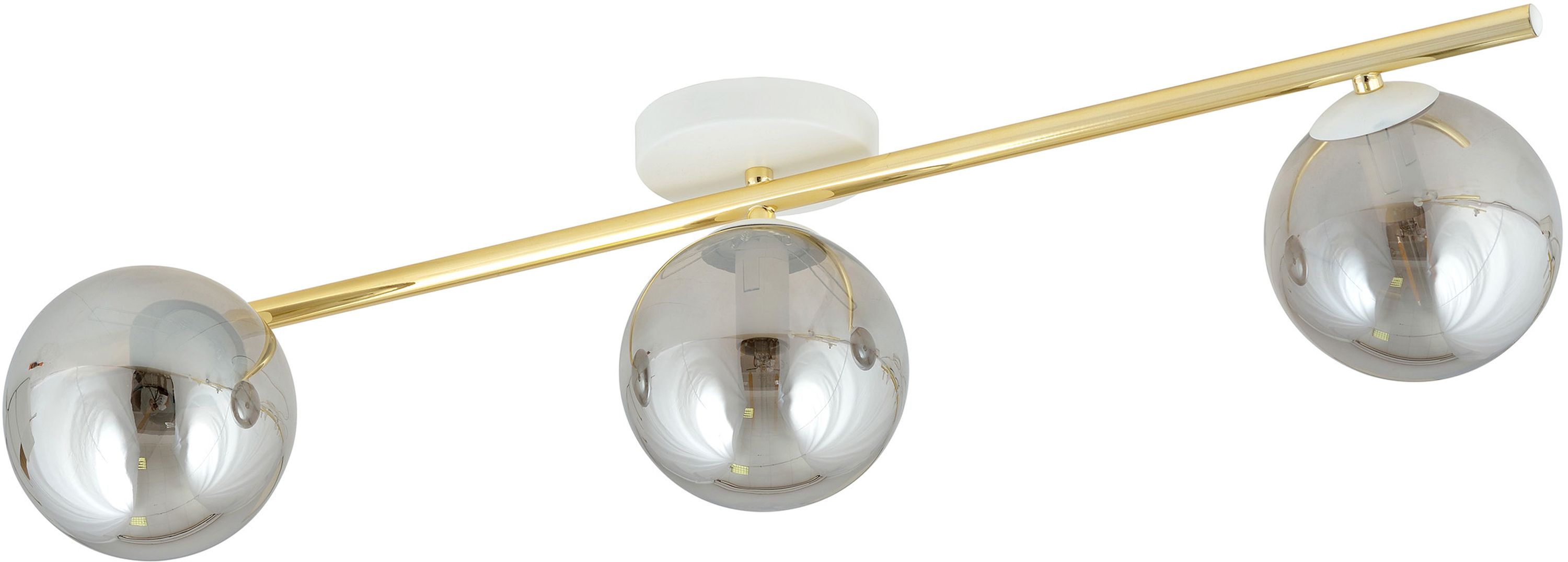 Emibig Splendi Deckenlampe 3x10 W weiß-gold-graphit 1247/3