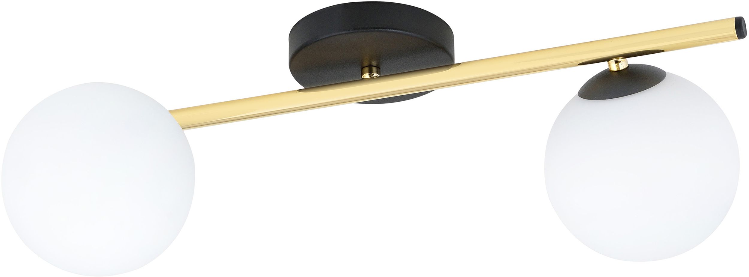 Emibig Splendi Deckenlampe 2x10 W schwarz-gold-opal 1248/2