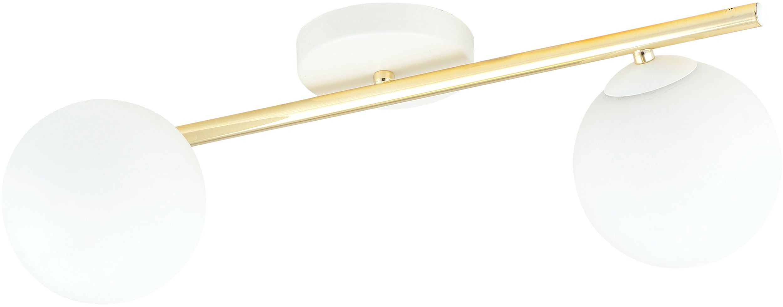 Emibig Splendi Deckenlampe 2x10 W weiß-gold-opal 1249/2