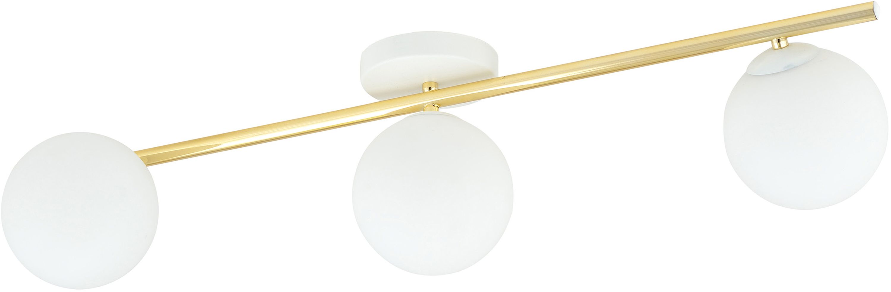 Emibig Splendi Deckenlampe 3x10 W weiß-gold-opal 1249/3