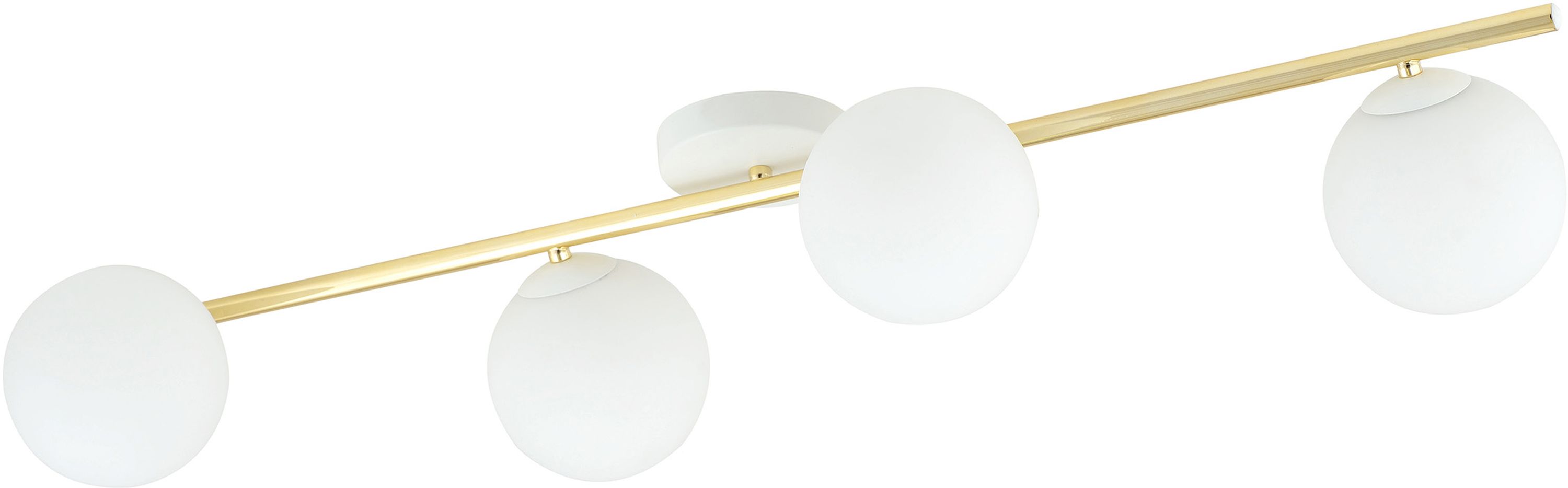Emibig Splendi Deckenlampe 4x10 W weiß-gold-opal 1249/4