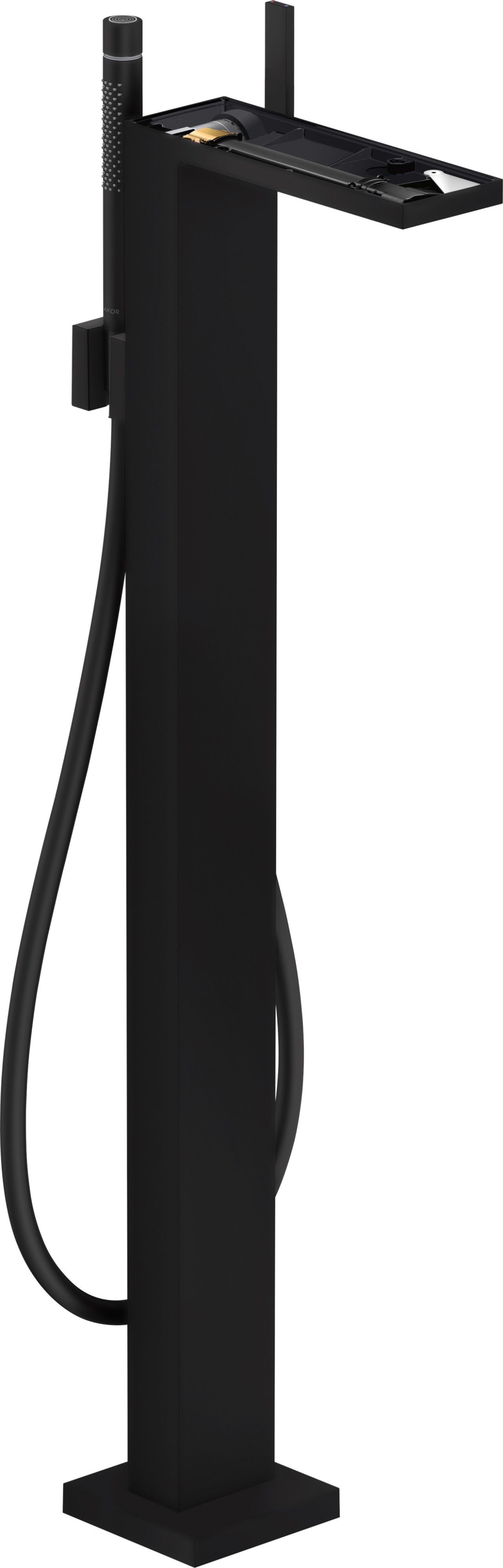 Axor MyEdition Badewannen- und Duscharmatur freistehend schwarz 47442670