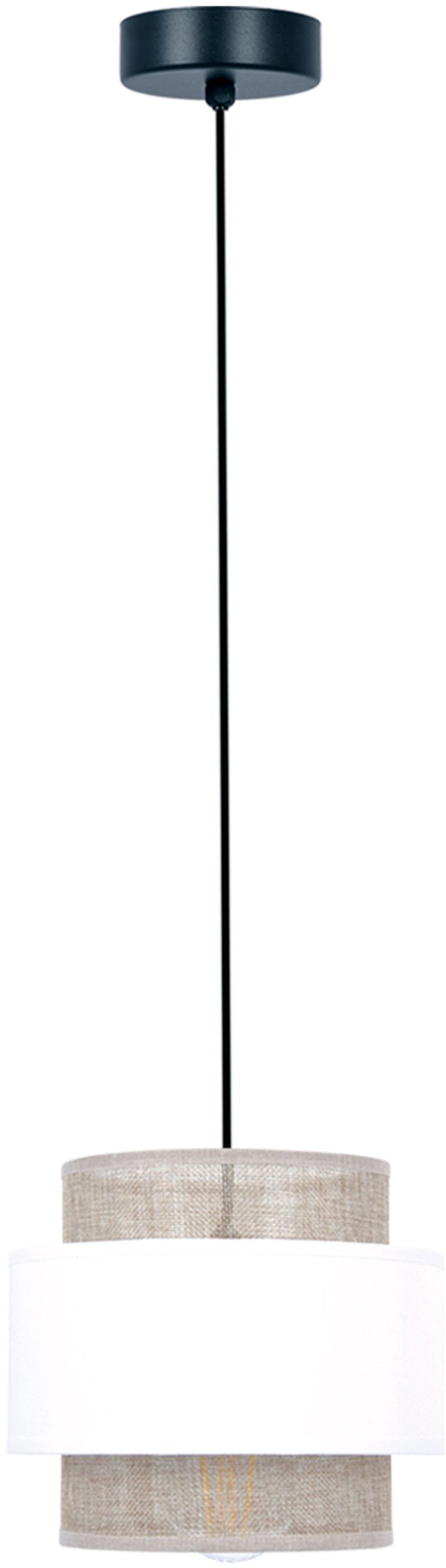 Kaja Cezar Pendelleuchte 1x40 W weiß-beige K-5270