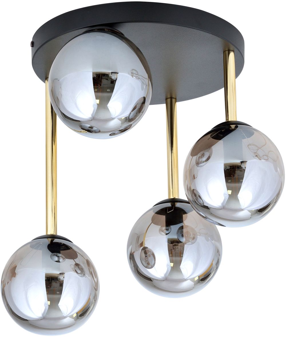 Emibig Dolce Deckenlampe 4x10 W schwarz-verraucht 1259/4