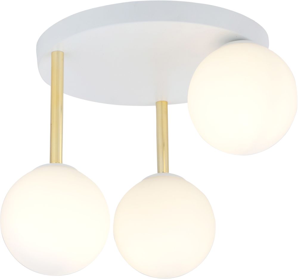 Emibig Dolce Deckenlampe 3x10 W weiß-milchig 1261/3