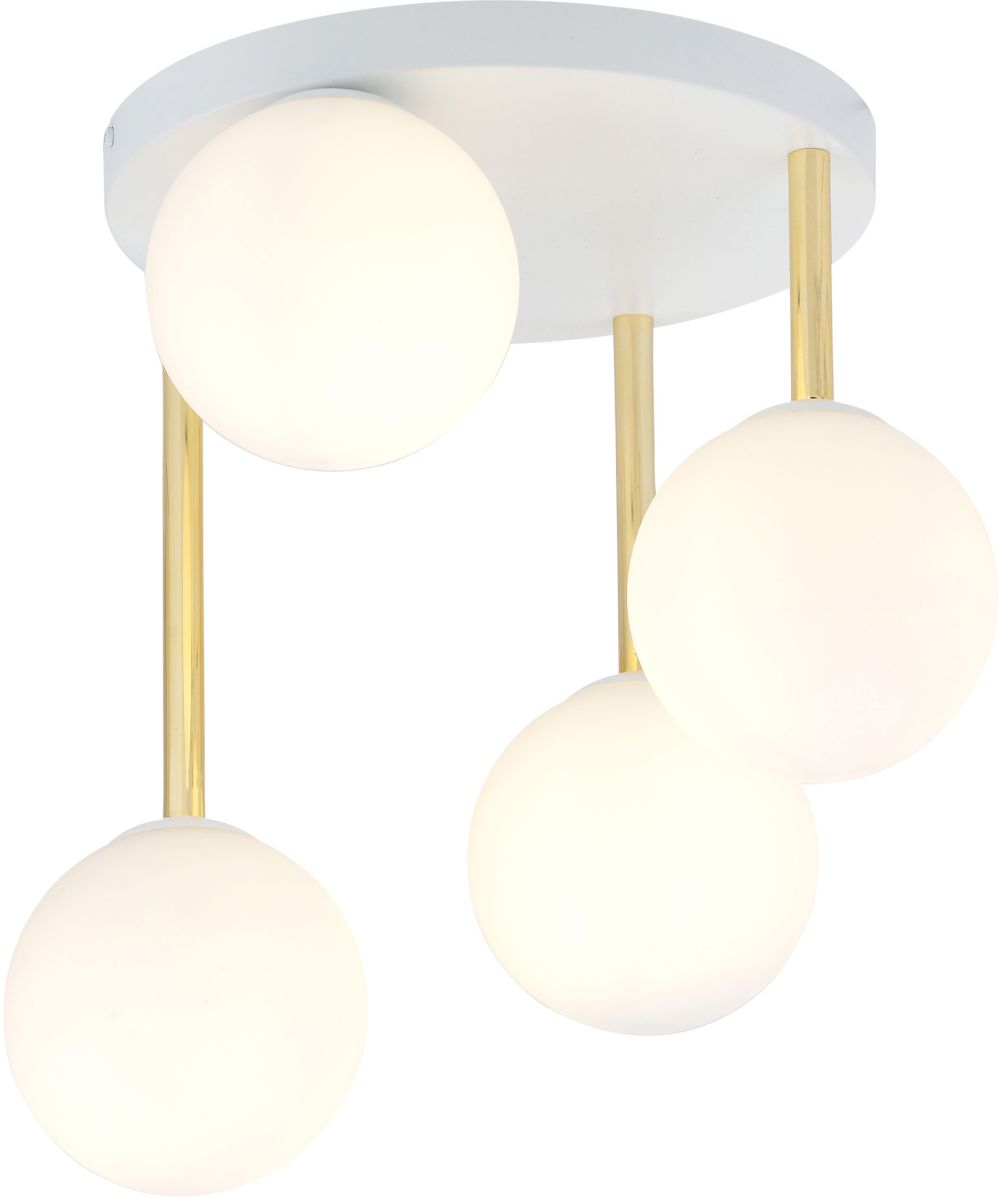 Emibig Dolce Deckenlampe 4x10 W weiß-milchig 1261/4