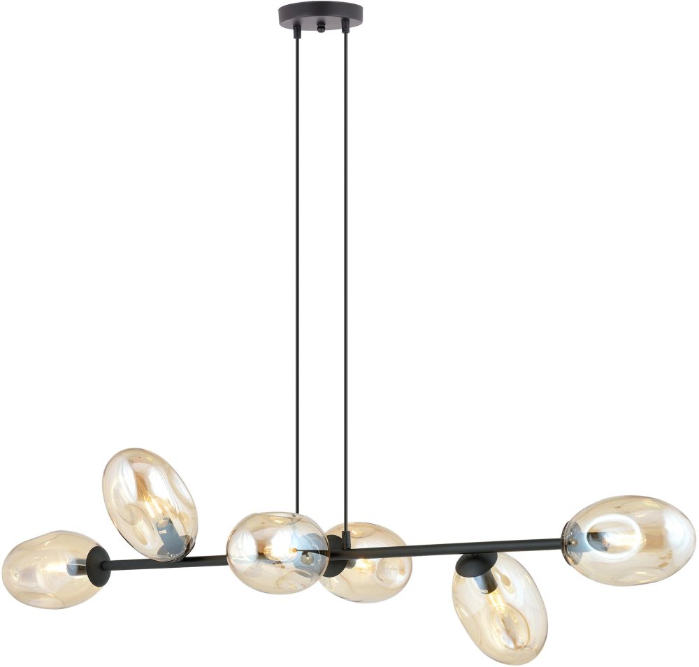 Emibig Pandora Pendelleuchte 6x W schwarz 1264/6