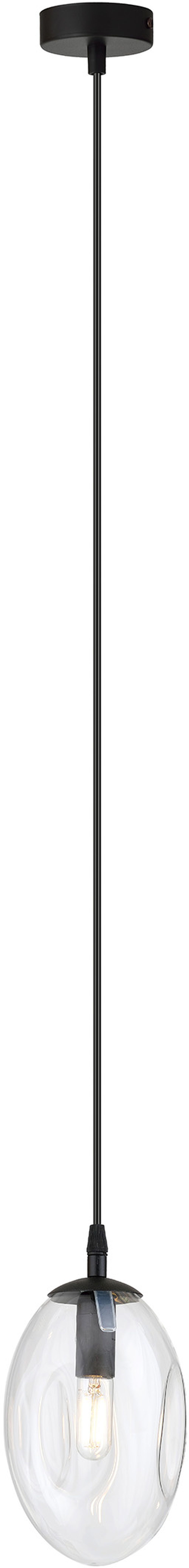 Emibig Astral Pendelleuchte 1x10 W schwarz-transparent 1265/1
