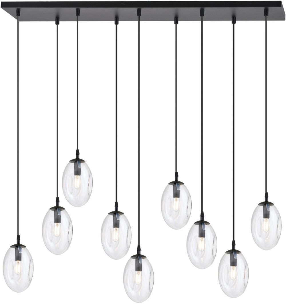 Emibig Astral Pendelleuchte x W schwarz-transparent 1265/9