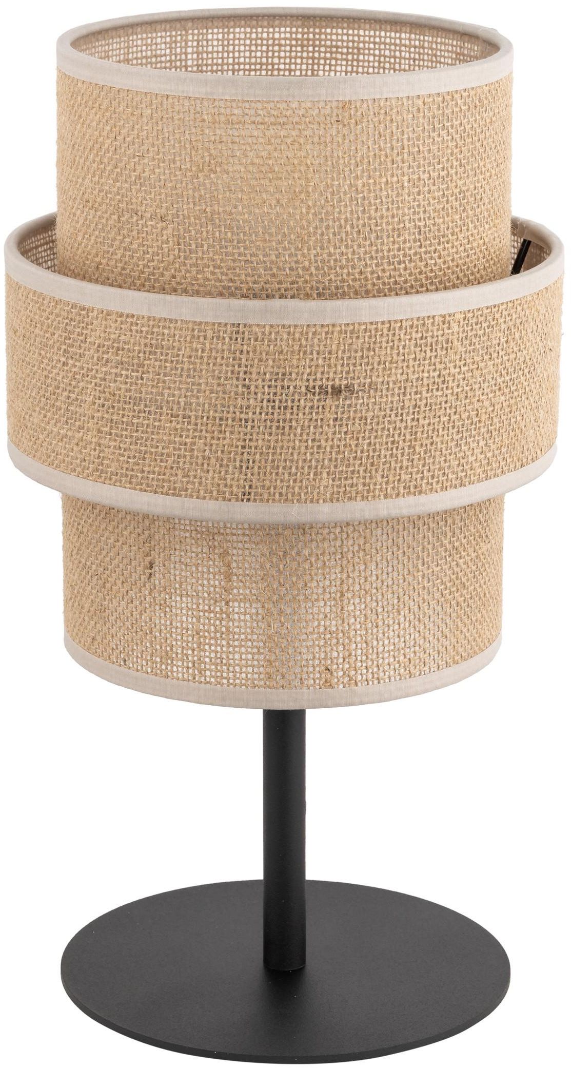 TK Lighting Calisto Tischlampe 1x15 W schwarz-beige 5404