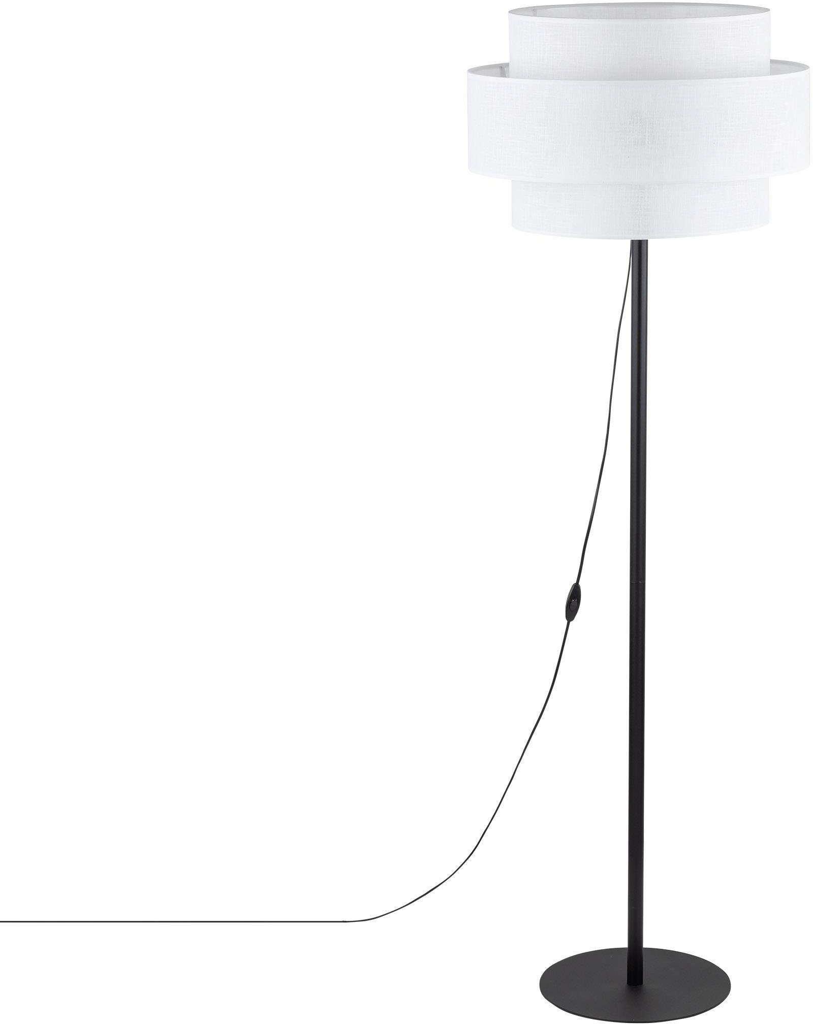 TK Lighting Calisto Stehlampe 1x15 W weiß-schwarz 5894