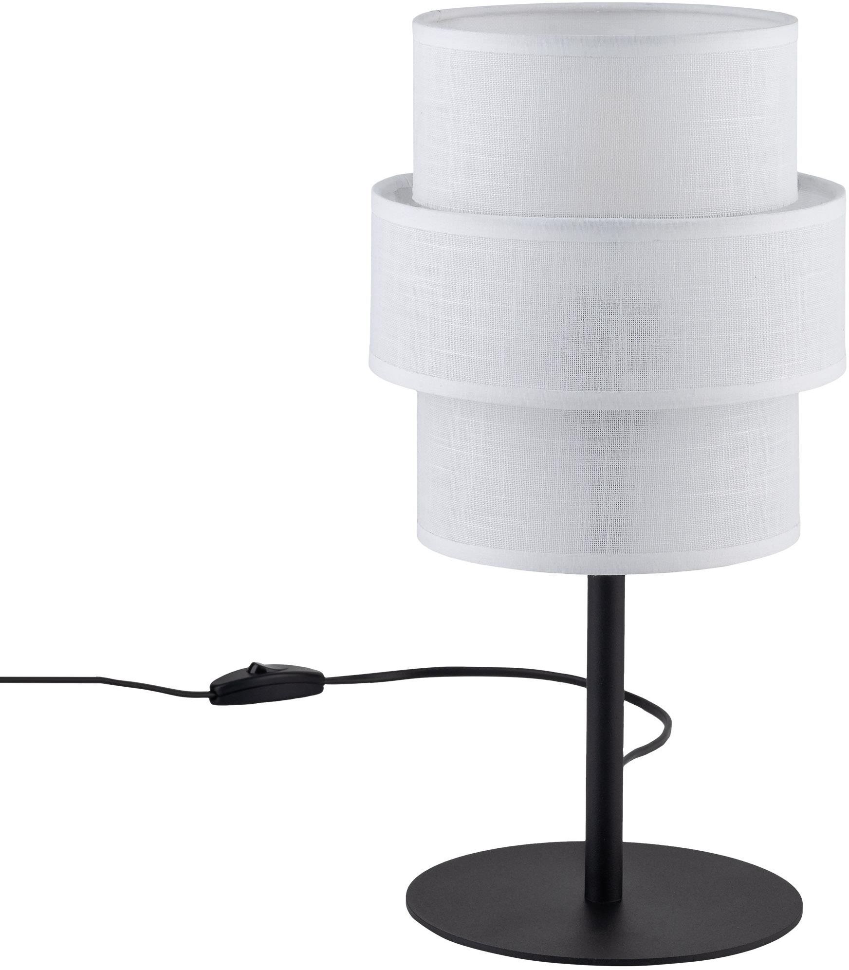 TK Lighting Calisto Tischlampe 1x15 W weiß-schwarz 5893