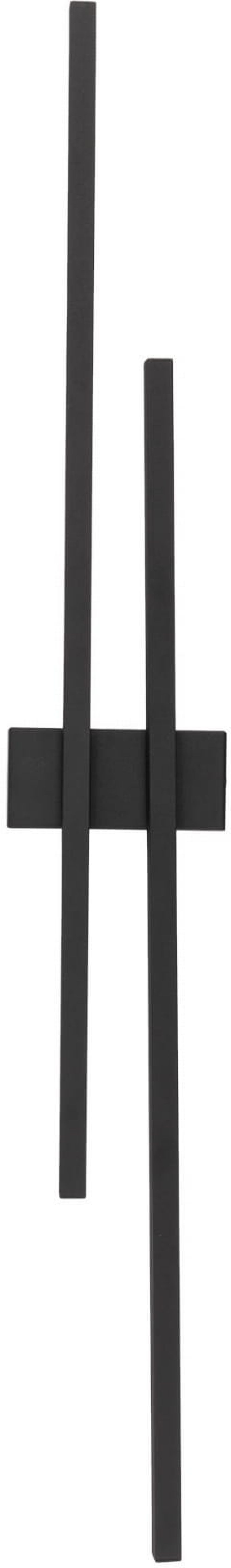 TK Lighting Flash Wandleuchte 2x30 W schwarz 6626