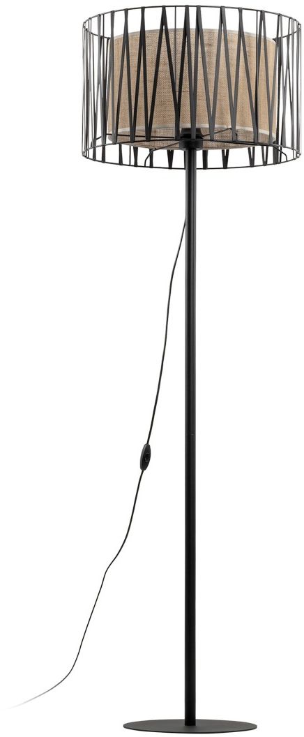 TK Lighting Harmony Stehlampe 1x15 W schwarz-braun 5890