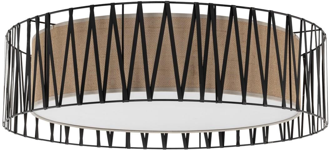 TK Lighting Harmony Decke 4x15 W schwarz-braun 4556
