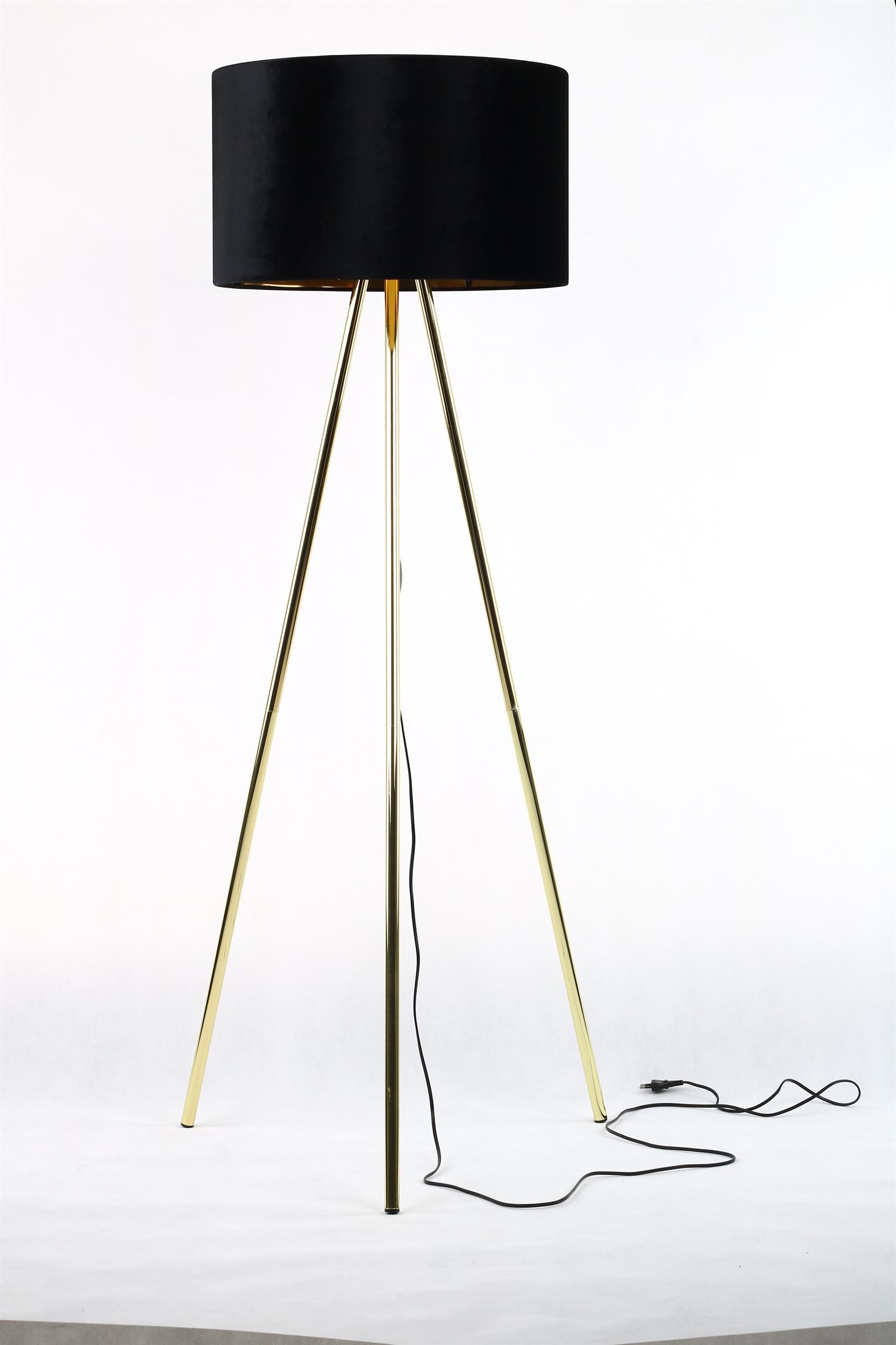 TK Lighting Umberto Stehlampe 1x15 W schwarz-gold 6635