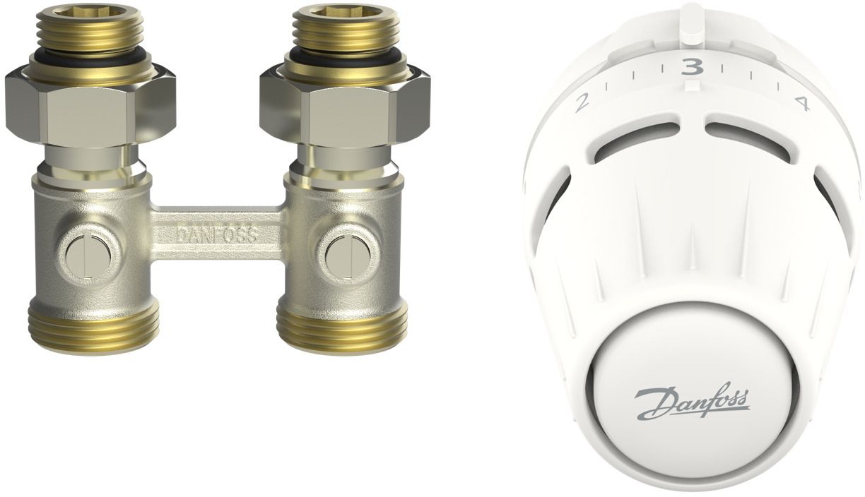 Danfoss Verbindungsset weiß 015G5308