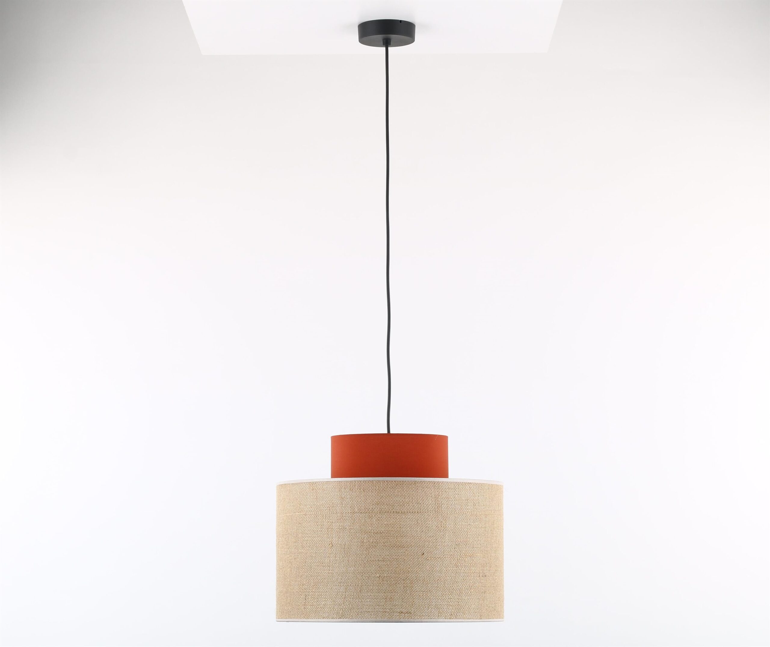 TK Lighting Duo Pendelleuchte 1x15 W schwarz-orange 3227