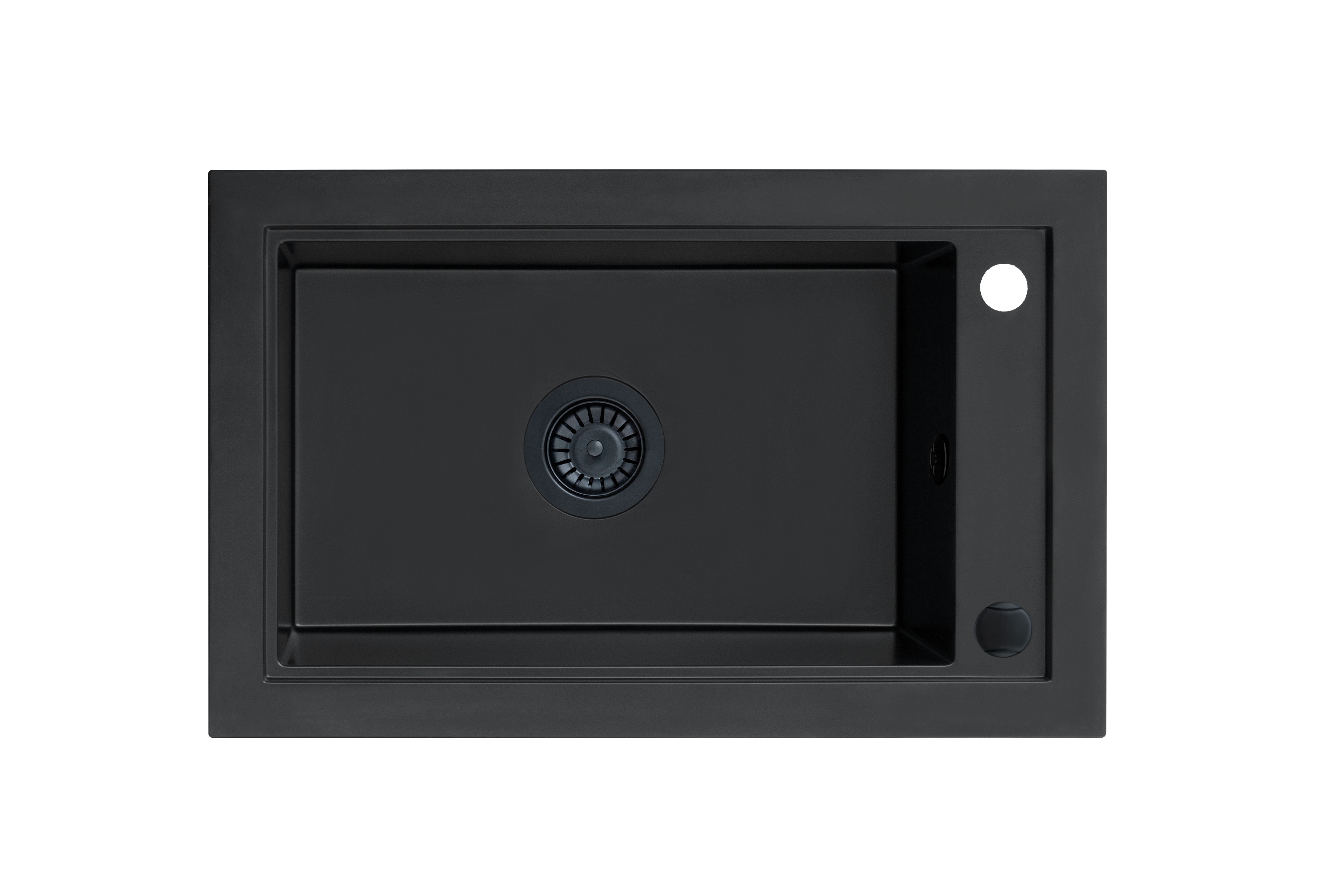 Berg Linda Granitspüle 68.6x42.7 cm schwarz BRQL19104