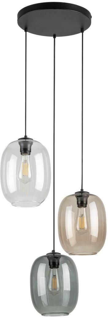 TK Lighting Elio Pendelleuchte 3x15 W schwarz 5973