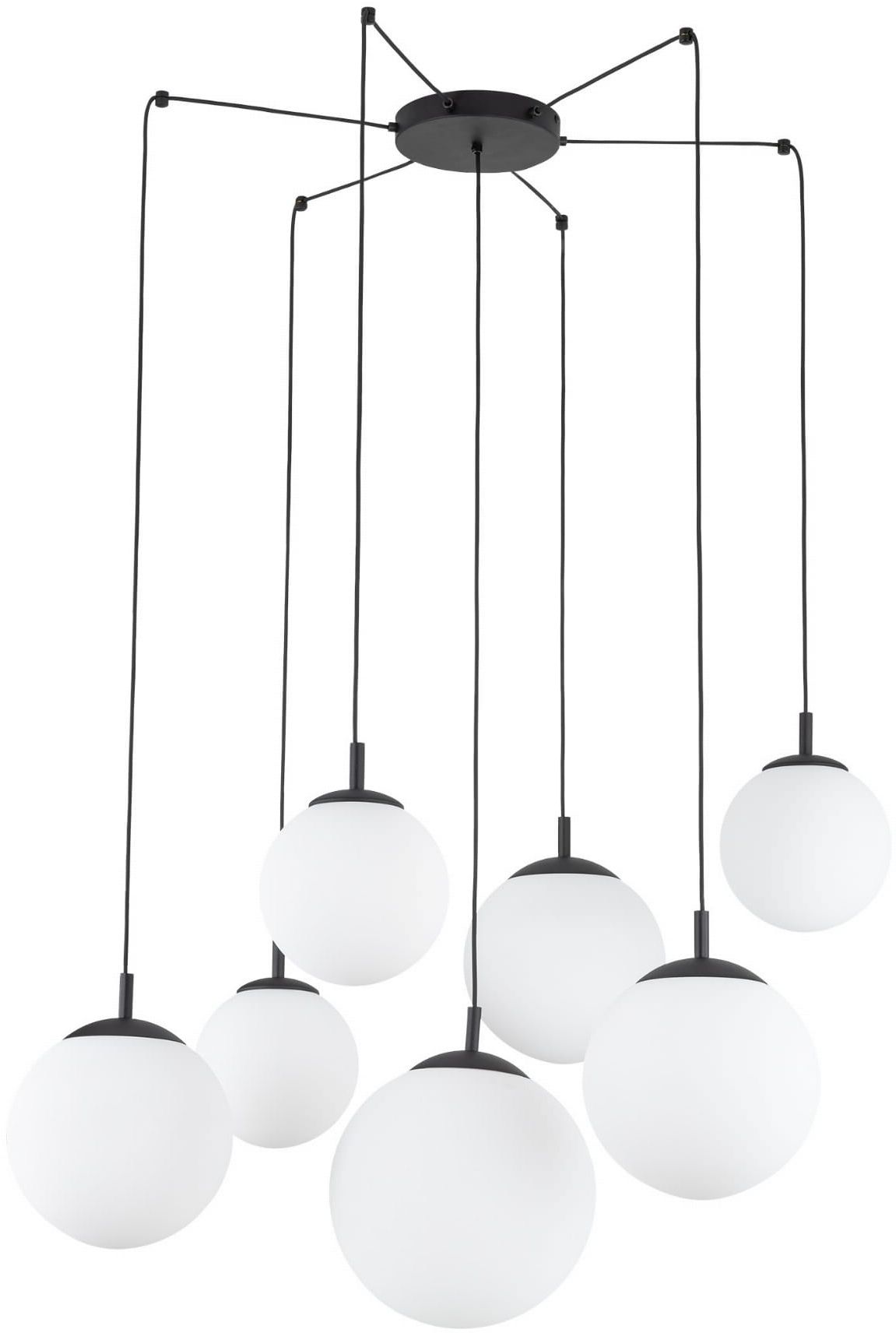 TK Lighting Esme Pendelleuchte x15 W schwarz 4794