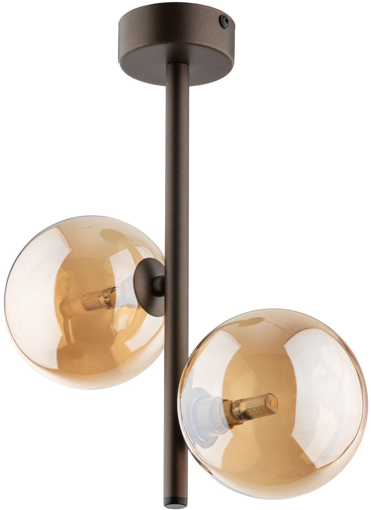 TK Lighting Esme Deckenlampe 2x6 W braun 4528