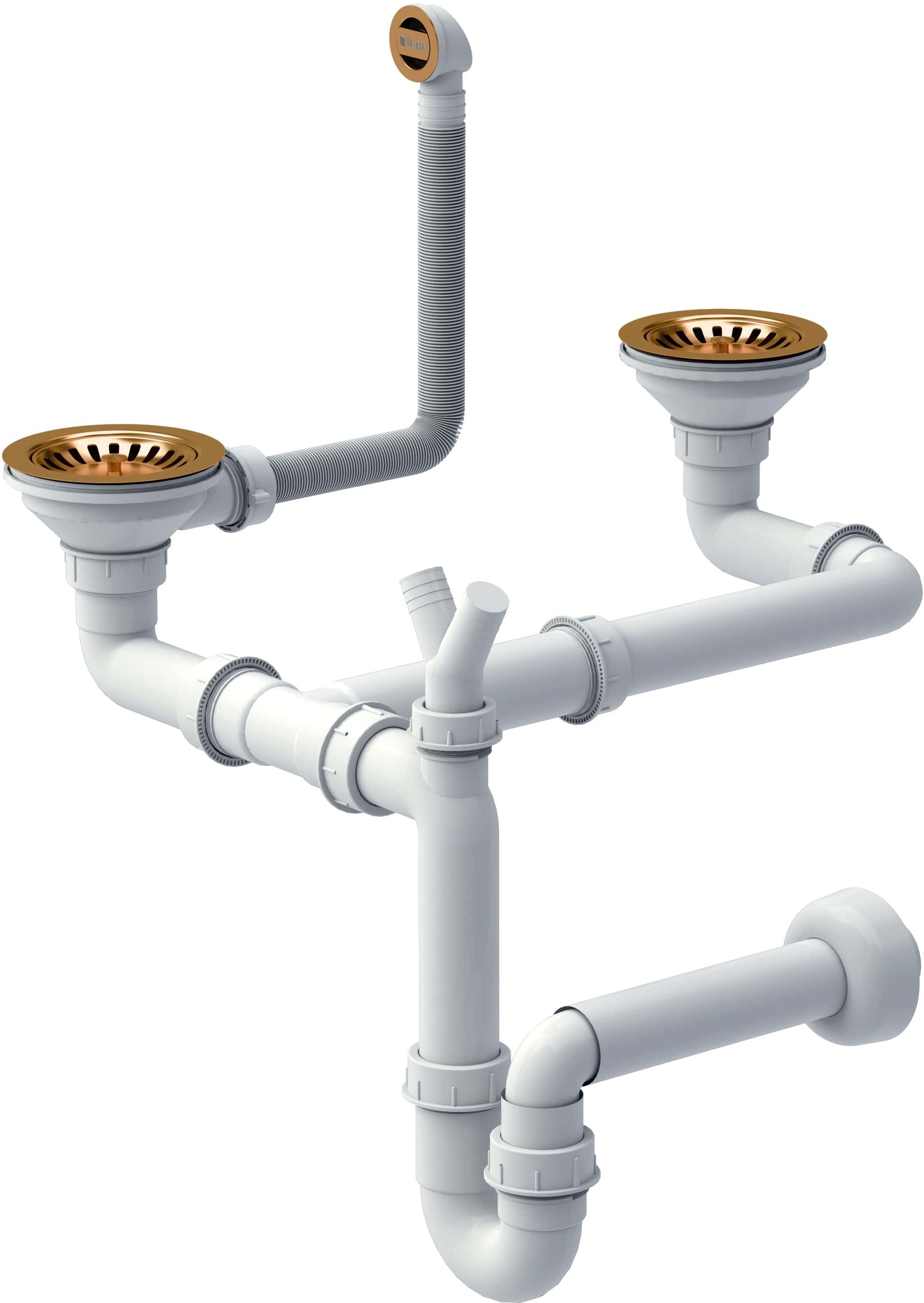 Quadron Save Space Siphon für Waschbecken M2SSDG6