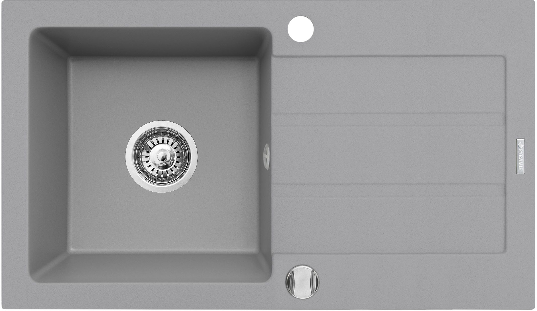 Pyramis Next Granitspüle 76x44 cm grau/graphit/onyx 070053701