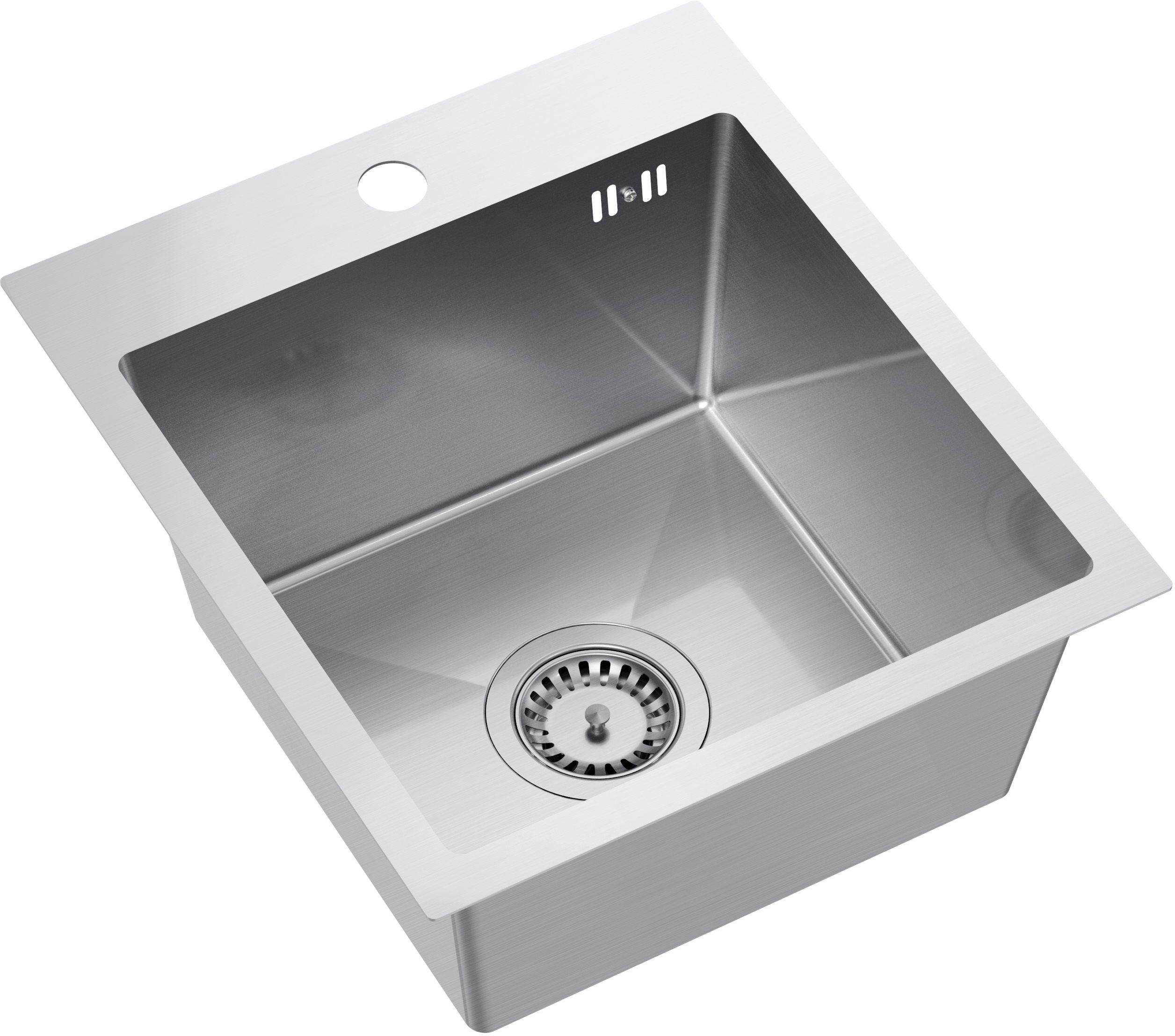 Quadron Luke Stahlspüle mit Siphon 40x45 cm ZH4045BS