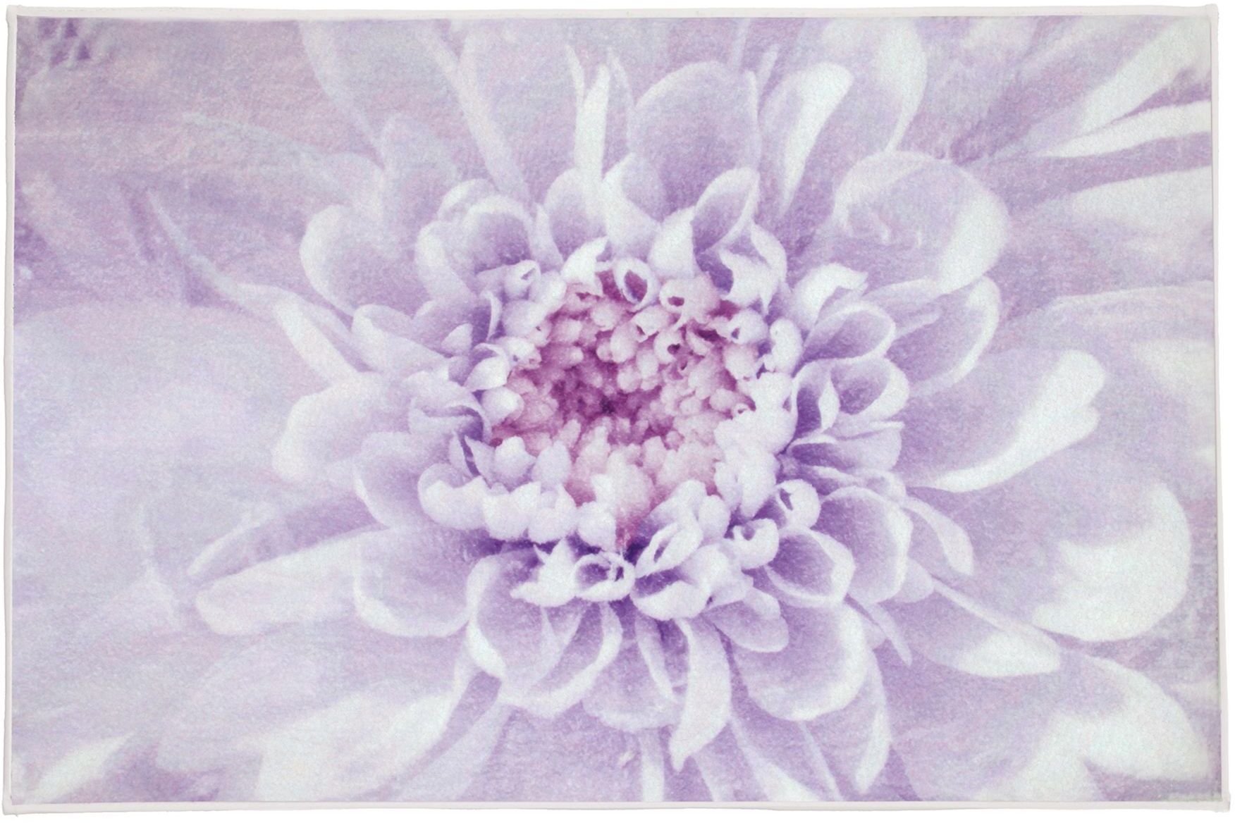 Kleine Wolke Dahlia Badezimmerteppich 120x70 cm rechteckig weiß-violett 9185851225