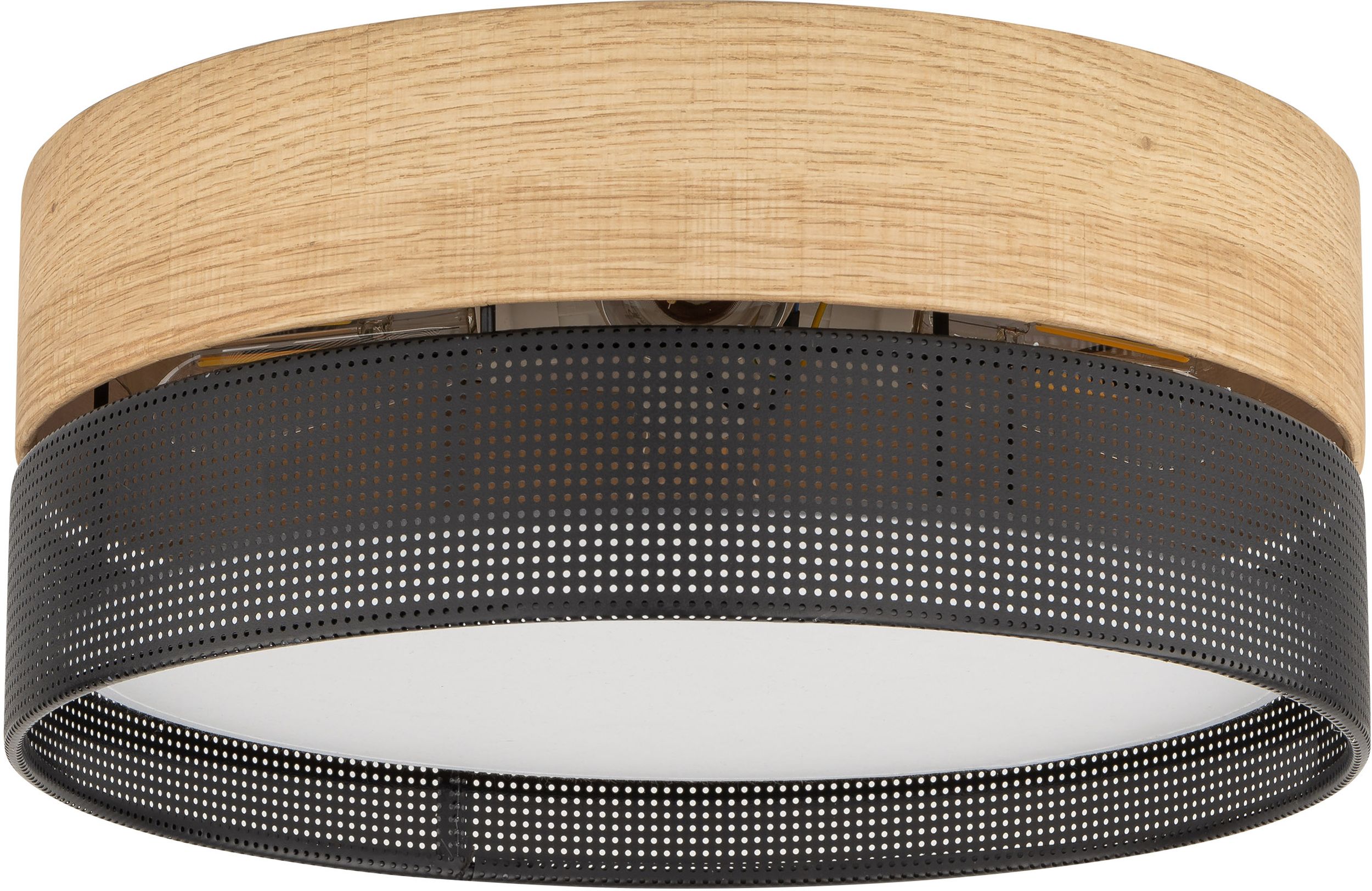 TK Lighting Nicol Decke 4x15 W schwarz 4800