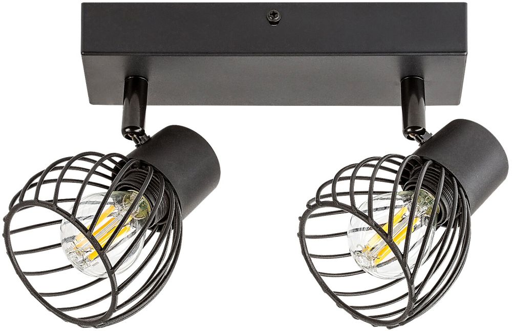 Rabalux Aberama Deckenlampe 2x10 W schwarz 73002