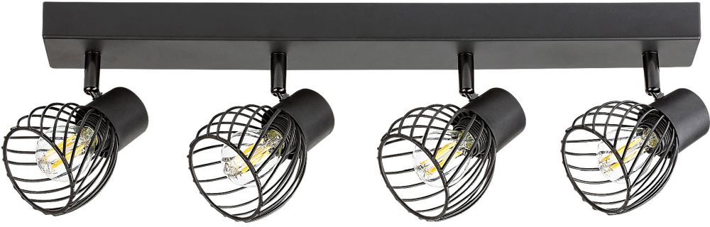 Rabalux Aberama Deckenlampe 4x10 W schwarz 73004