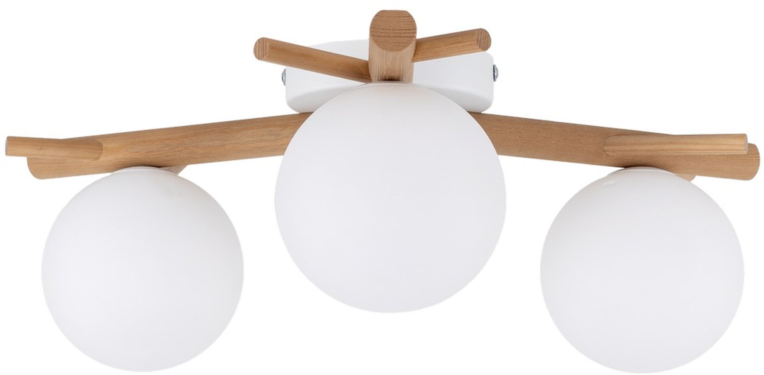 TK Lighting Sheron Deckenlampe 3x6 W weiß-holz 5308